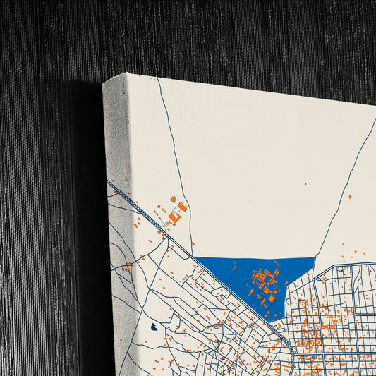 Nguru Nigeria Colorful City Map Canvas Print Detail