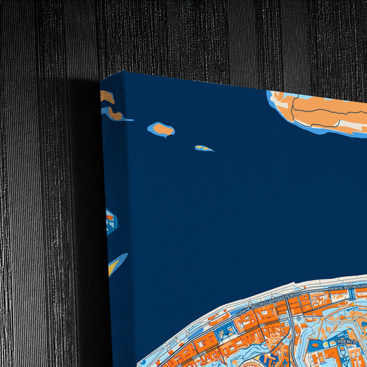 Нижний Новгород Russia Colorful City Map Canvas Print Detail