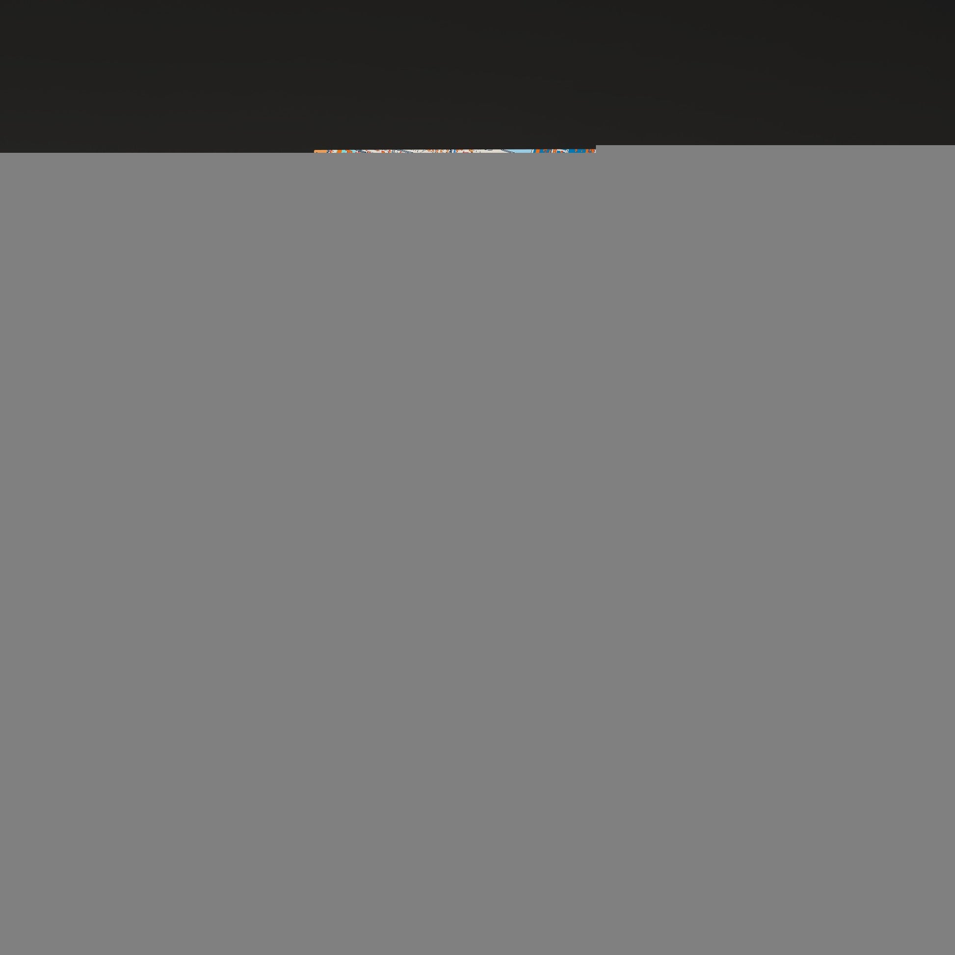 Новочебоксарск Russia Colorful City Map Canvas Print Scene