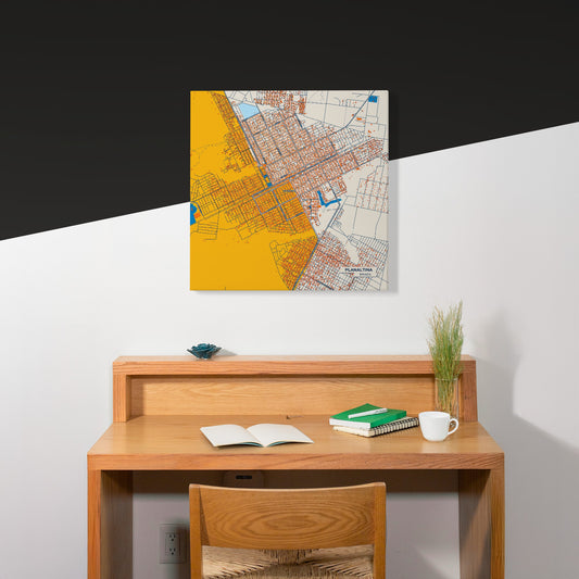 Planaltina Brazil Colorful City Map Canvas Print Scene