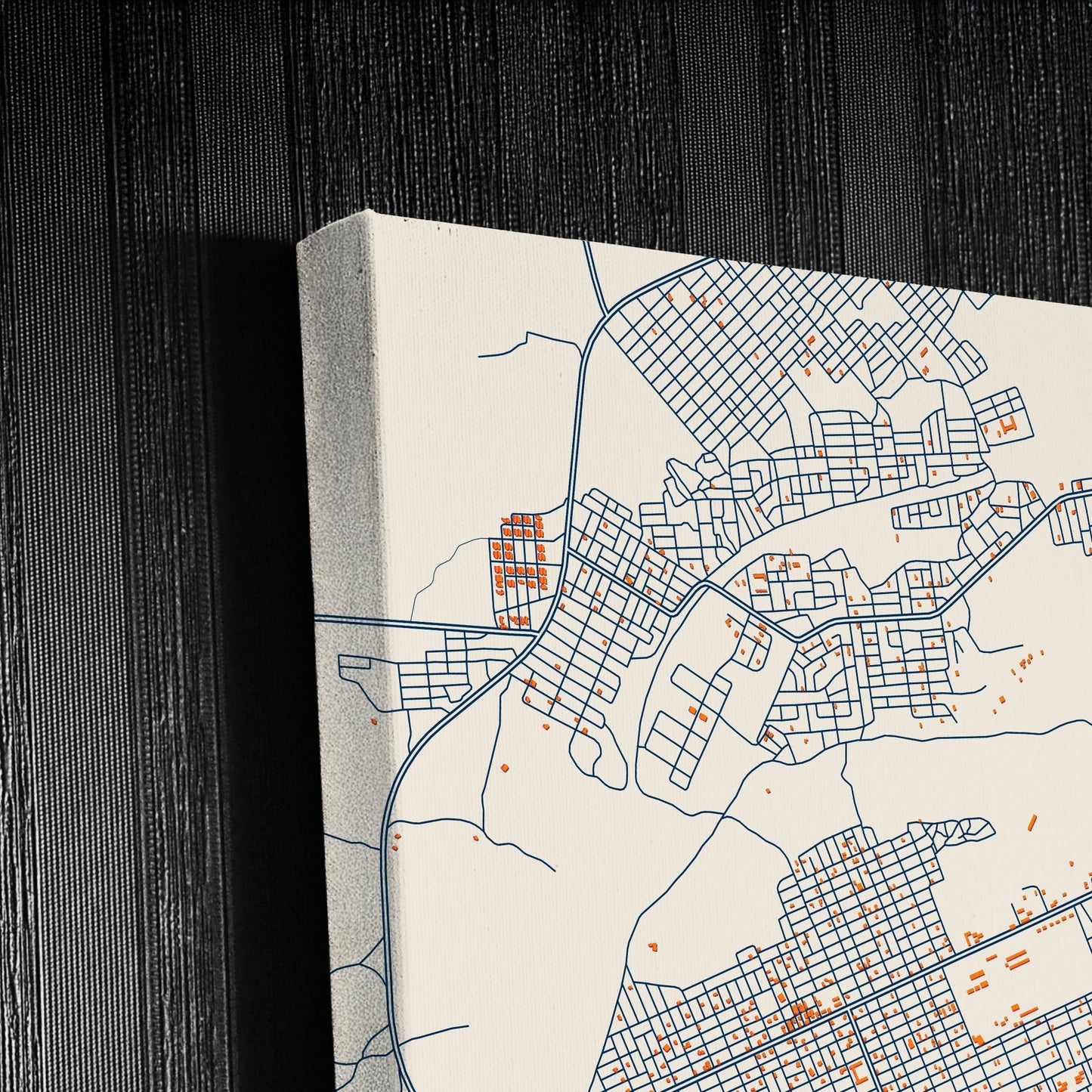 Port Sudan Sudan Colorful City Map Canvas Print Detail