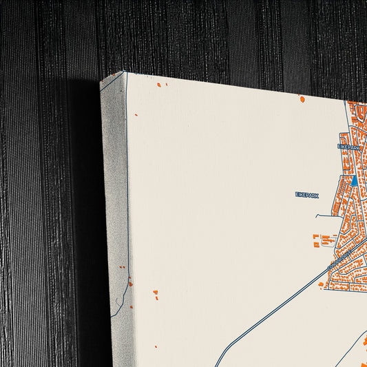 Randfontein South Africa Colorful City Map Canvas Print Detail