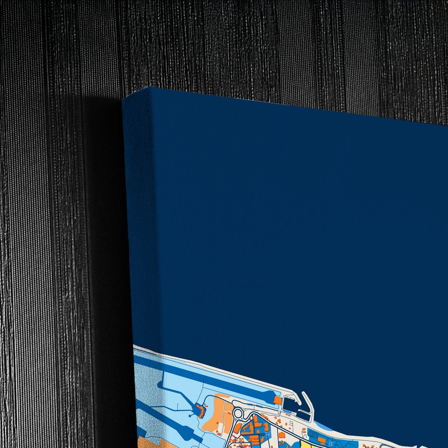 Sainte-Marie France Colorful City Map Canvas Print Detail