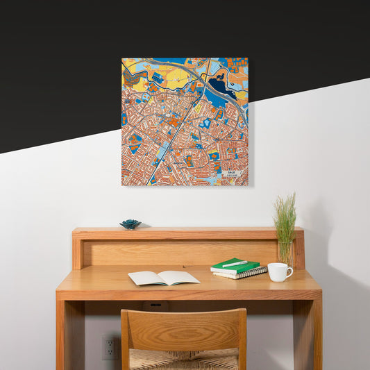 Sale England Colorful City Map Canvas Print Scene