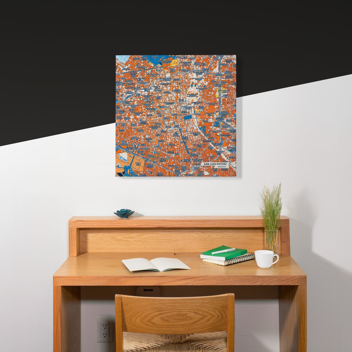 San Luis Potosí Mexico Colorful City Map Canvas Print Scene