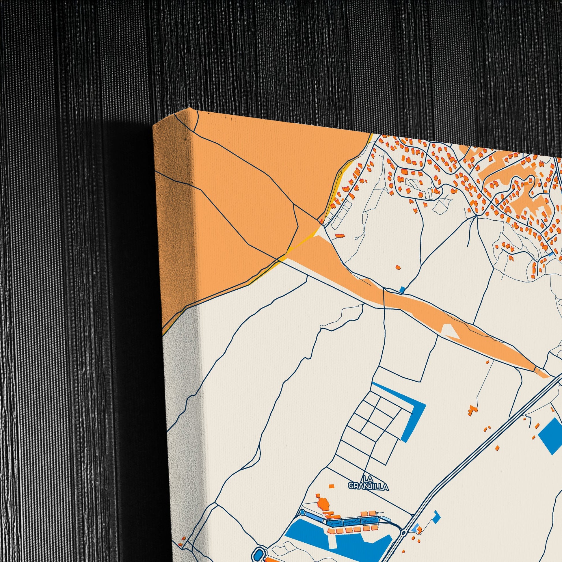 San Sebastián De Los Reyes Spain Colorful City Map Canvas Print Detail