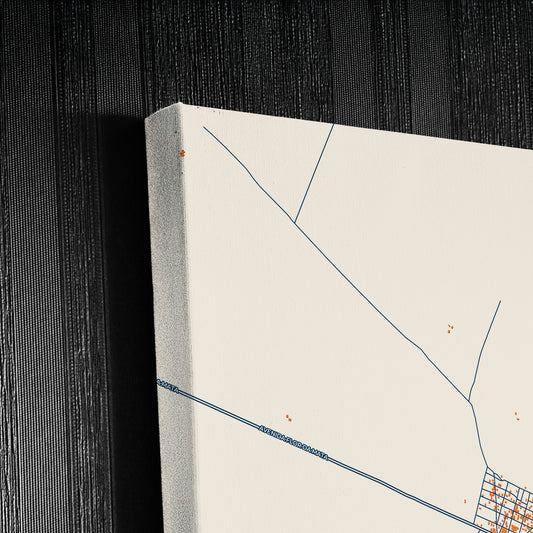 Sapucaia Brazil Colorful City Map Canvas Print Detail