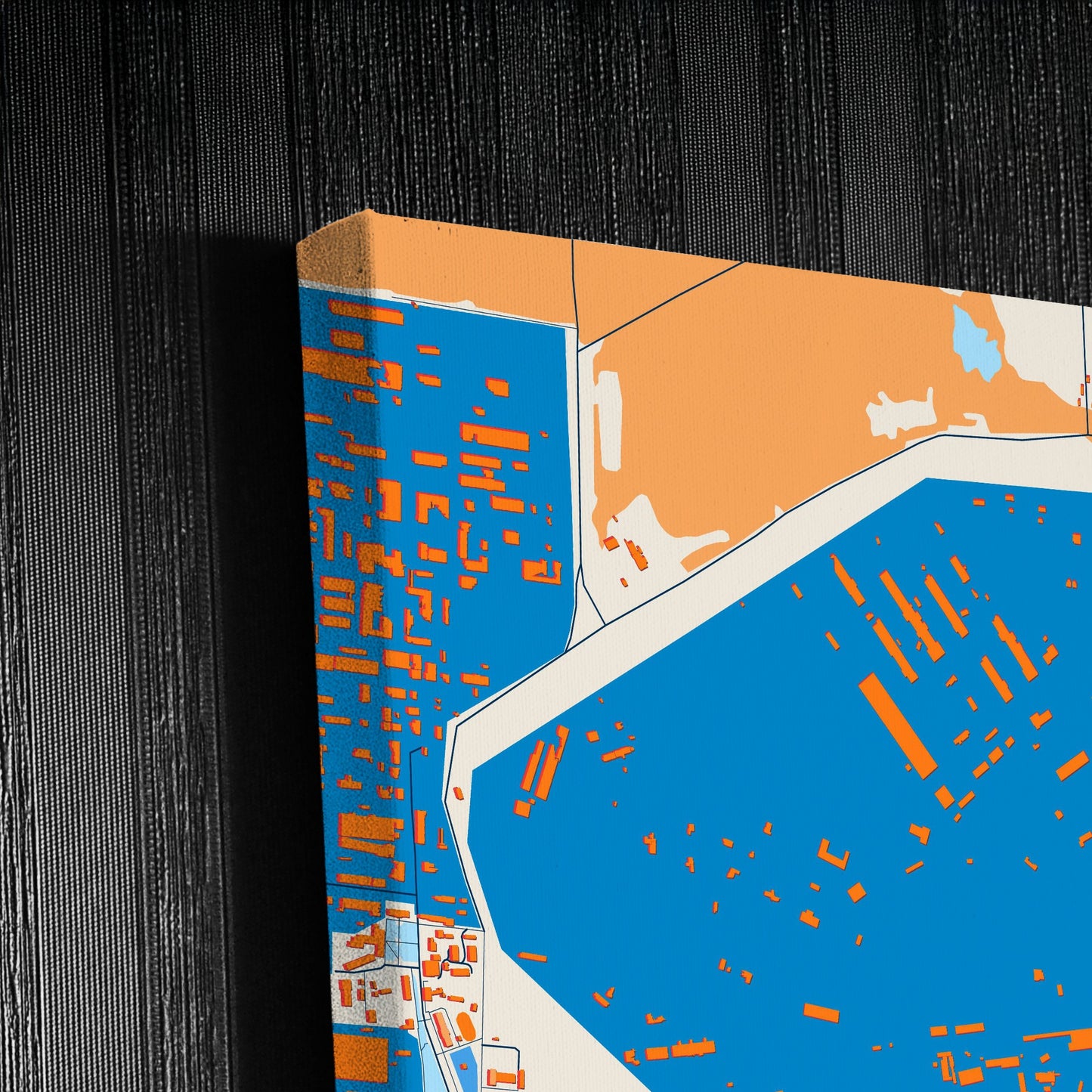 Шостка Ukraine Colorful City Map Canvas Print Detail