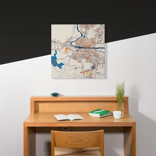 Si̇li̇fke Turkey Colorful City Map Canvas Print Scene