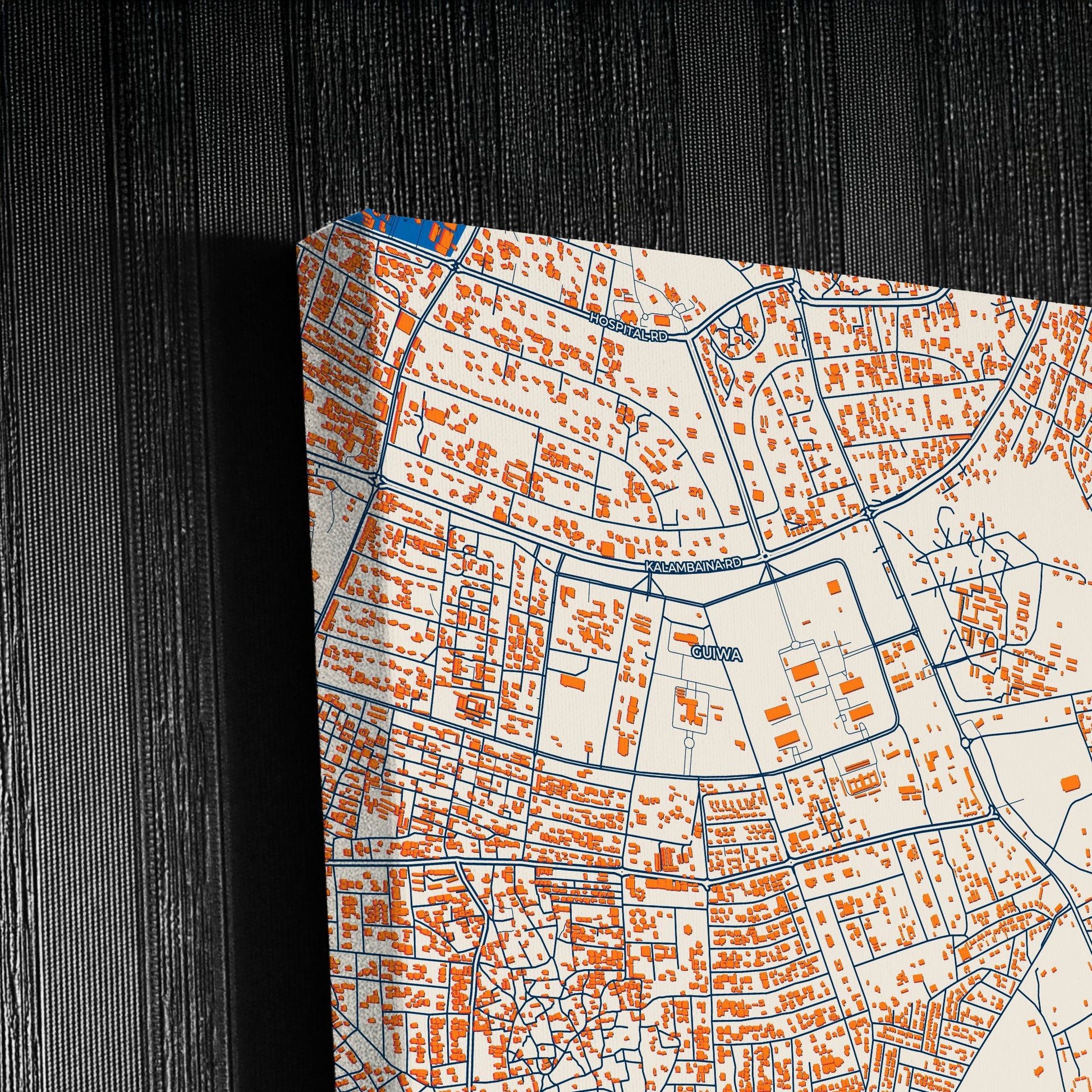 Sokoto Nigeria Colorful City Map Canvas Print Detail