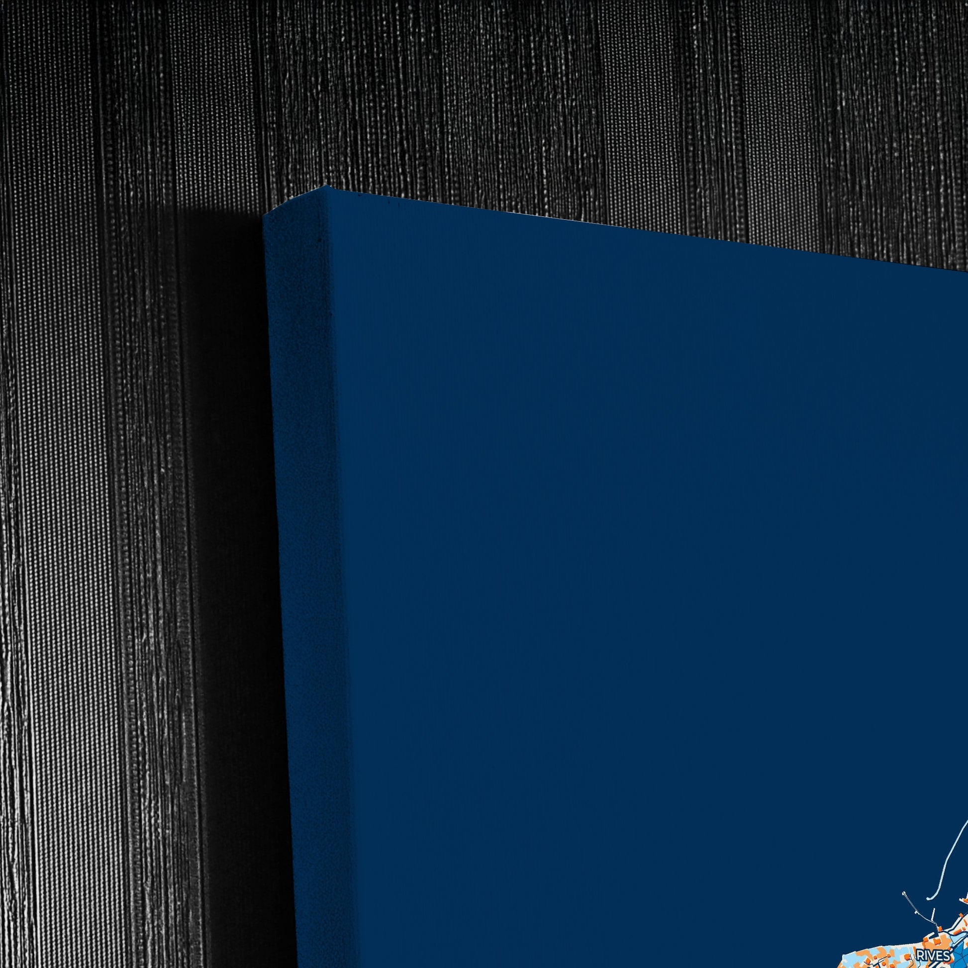 Thonon-Les-Bains France Colorful City Map Canvas Print Detail