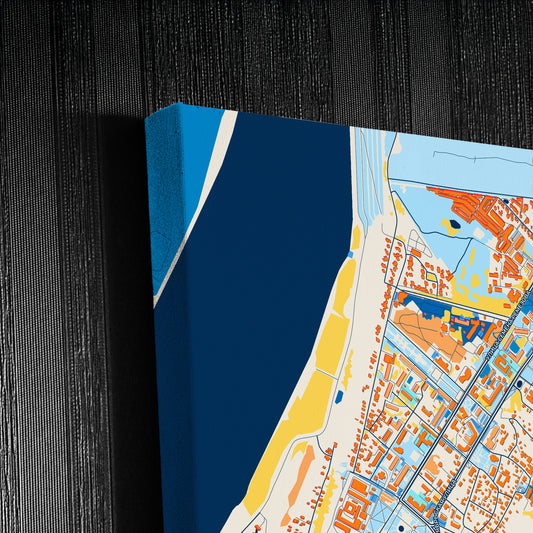 Тобольск Russia Colorful City Map Canvas Print Detail