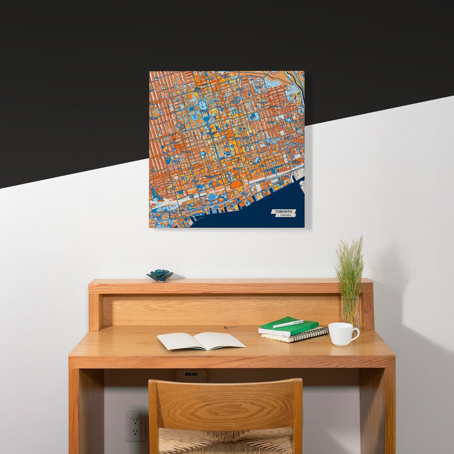 Toronto Canada Colorful City Map Canvas Print Scene