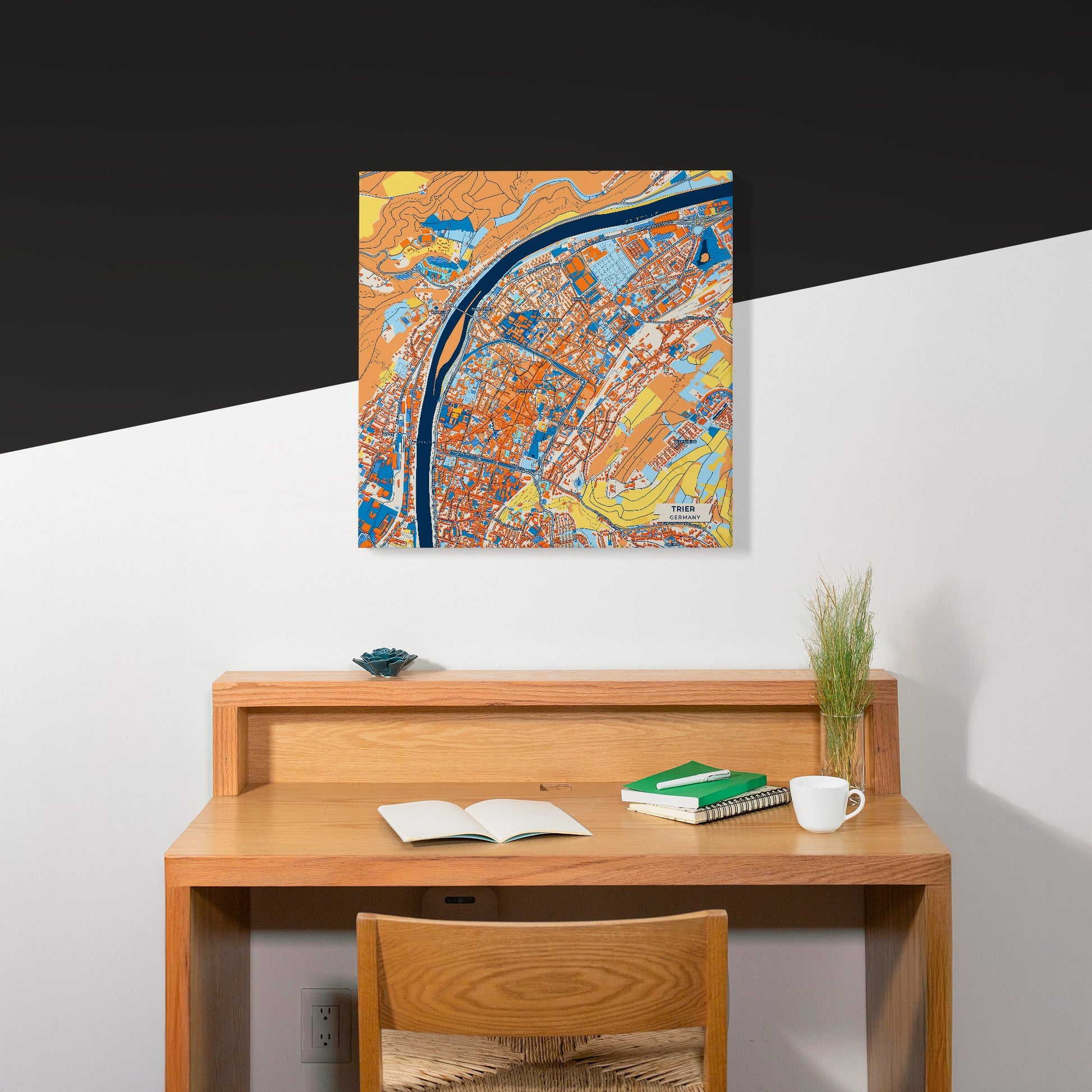 Trier Germany Colorful City Map Canvas Print Scene