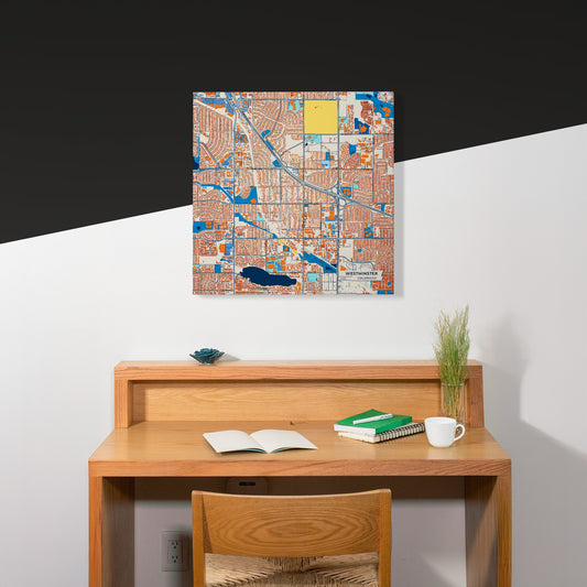 Westminster Colorado Colorful City Map Canvas Print Scene