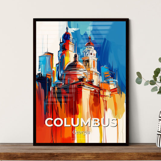 Vibrant Columbus, Georgia - A Painting Of A City