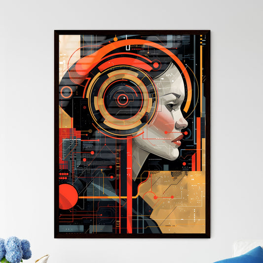 Post-War Italian Style Technology Company Po - Framed Art Print