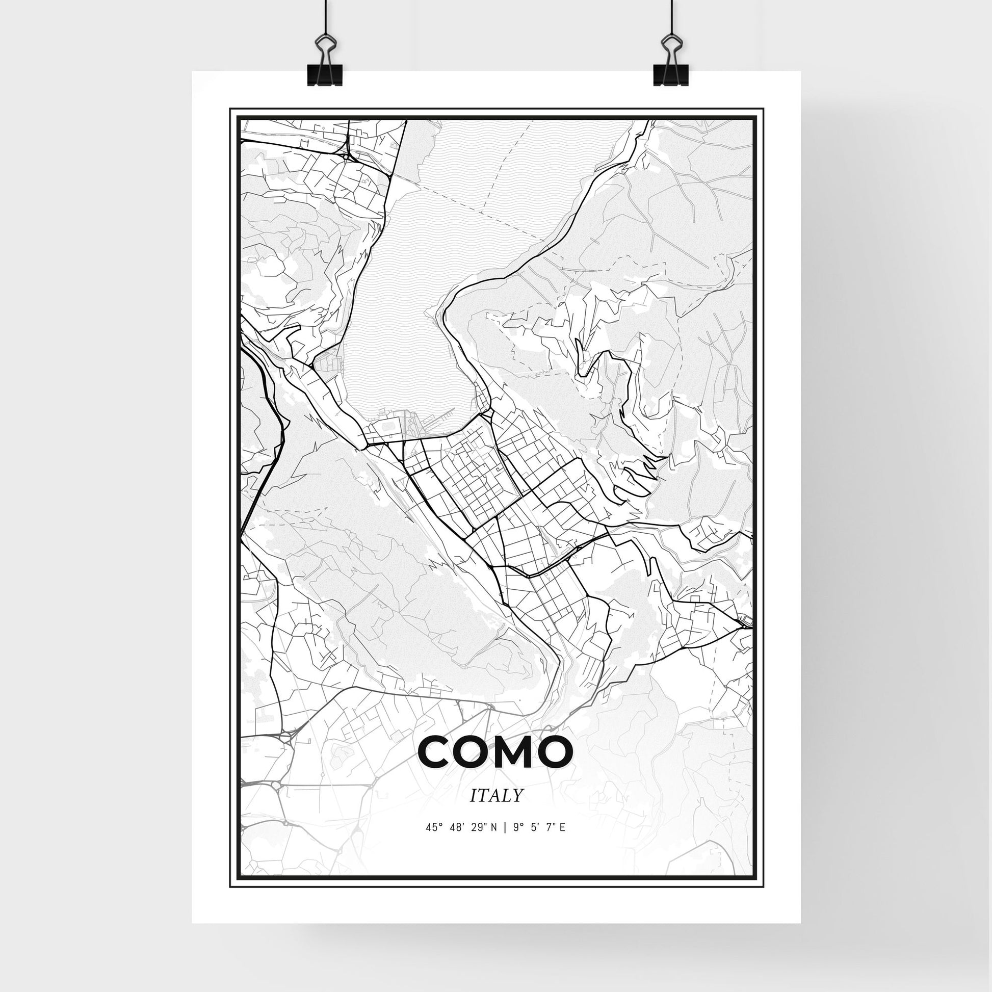 Como Italy - Premium City Map Poster