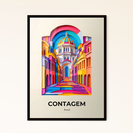 Vivid Contagem, Brazil, Papercut Print