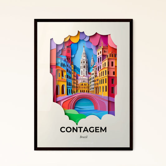 Vivid Contagem, Brazil, Papercut Print