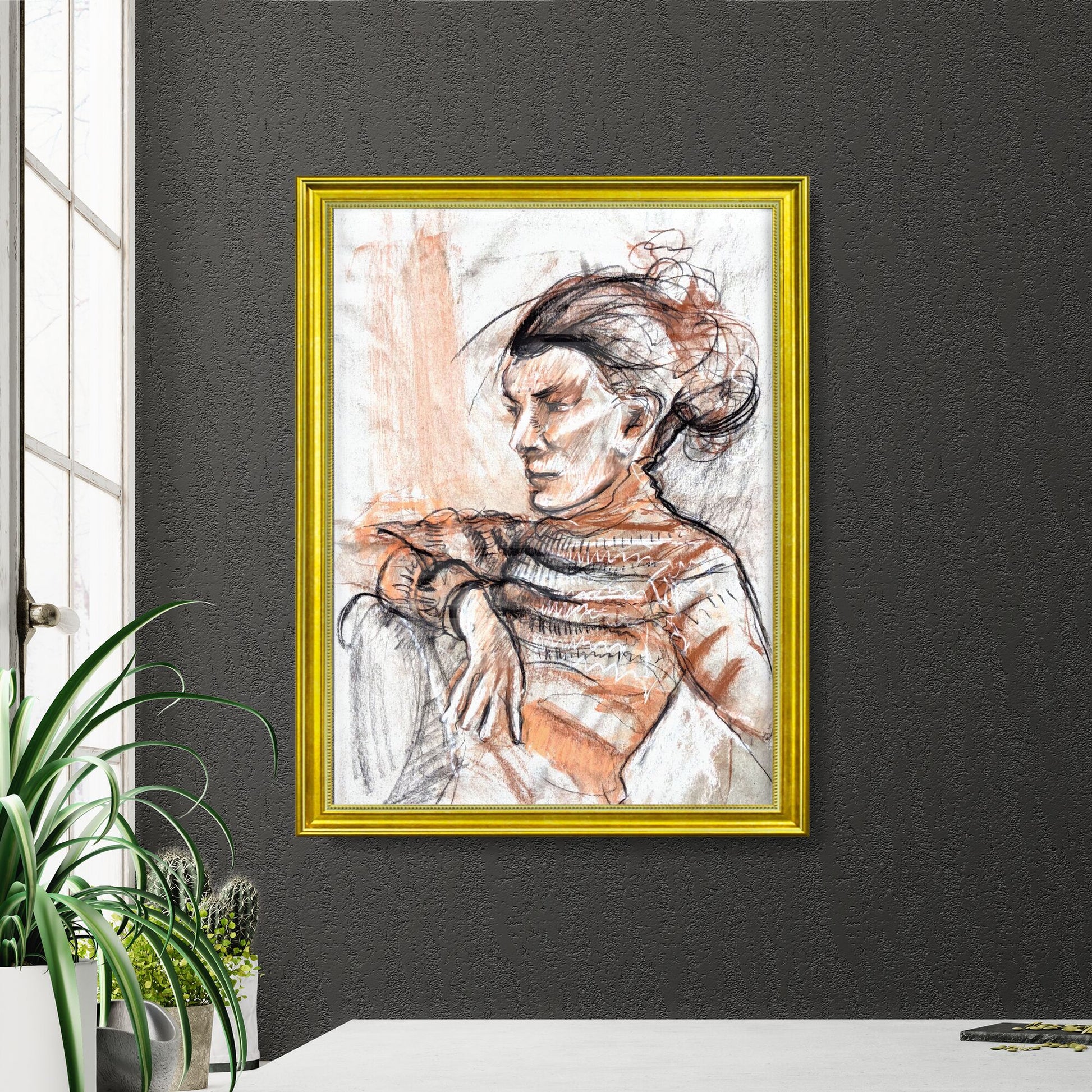 Contemplation in Warm Hues: A Journey Through Solitude and Silence