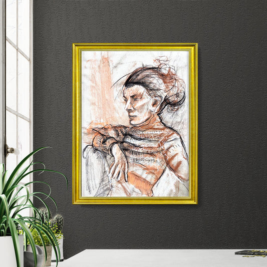 Contemplation in Warm Hues: A Journey Through Solitude and Silence