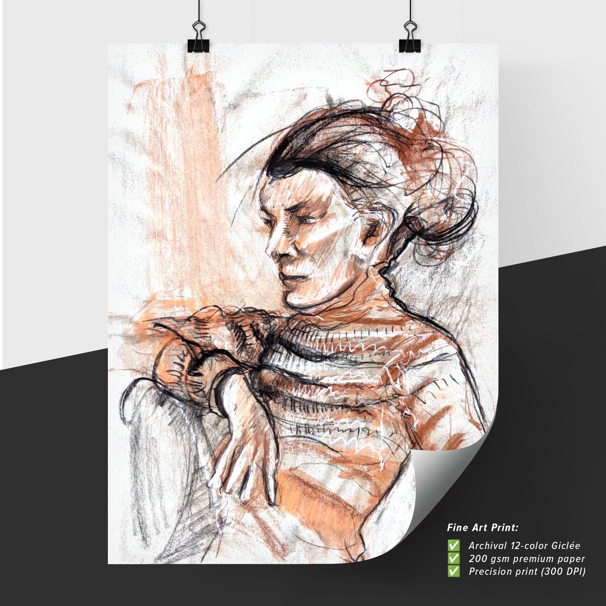 Contemplation in Warm Hues: A Journey Through Solitude and Silence