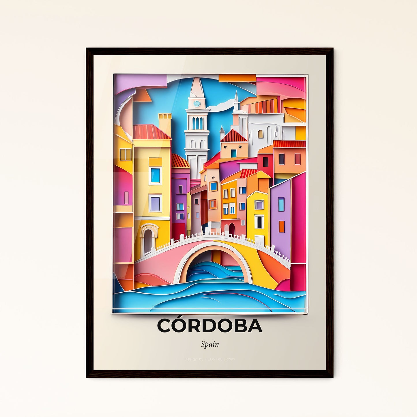 Vivid Córdoba, Spain, Papercut Print