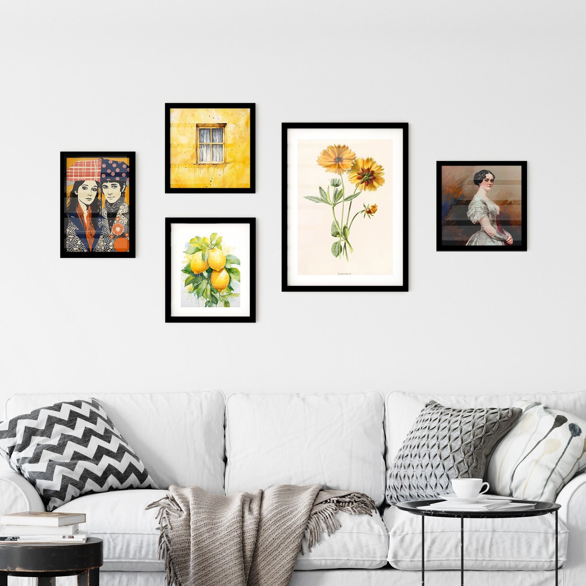 Coreopsis Botanical Print Wall Art
