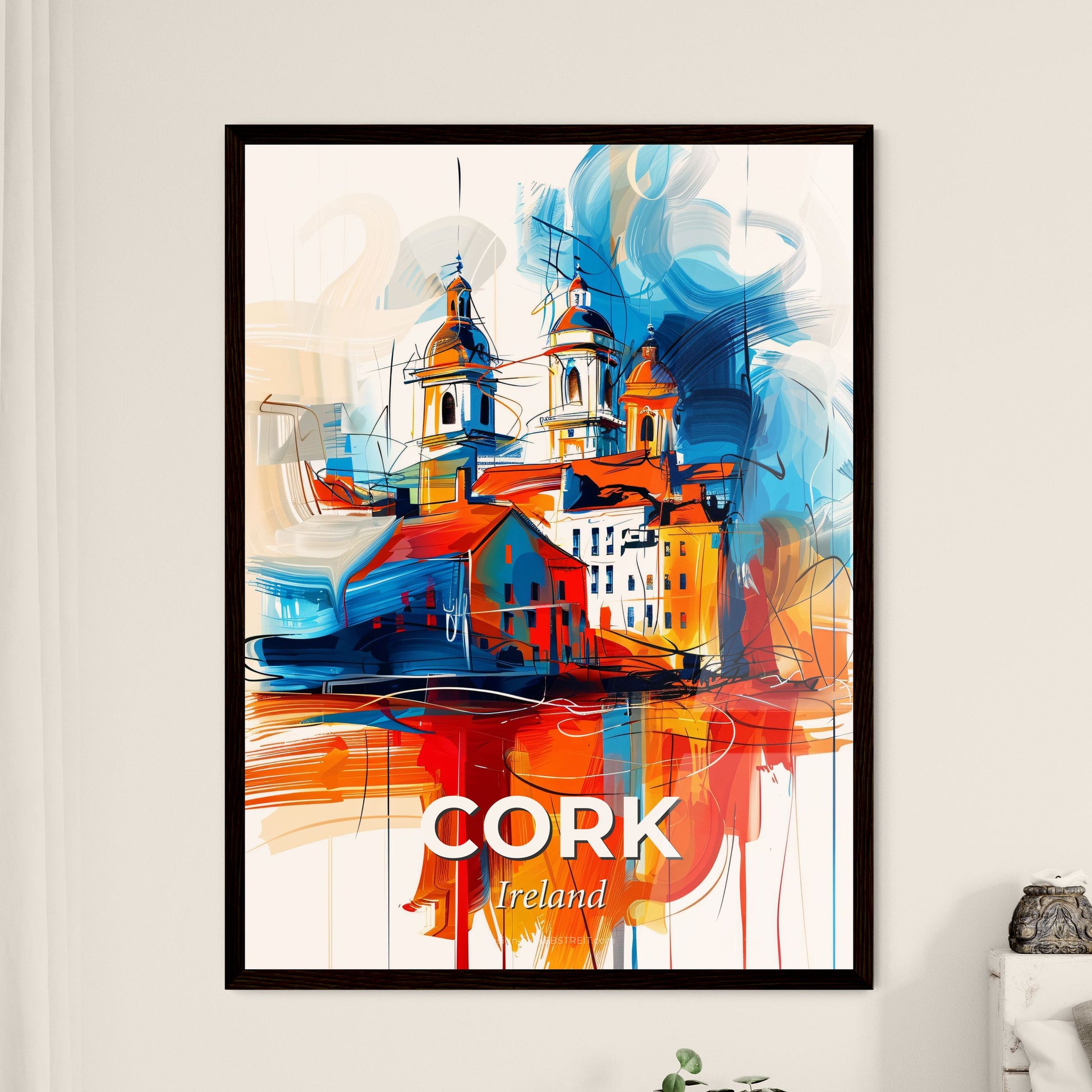 Vibrant Cork, Ireland - A Painting Of A Building