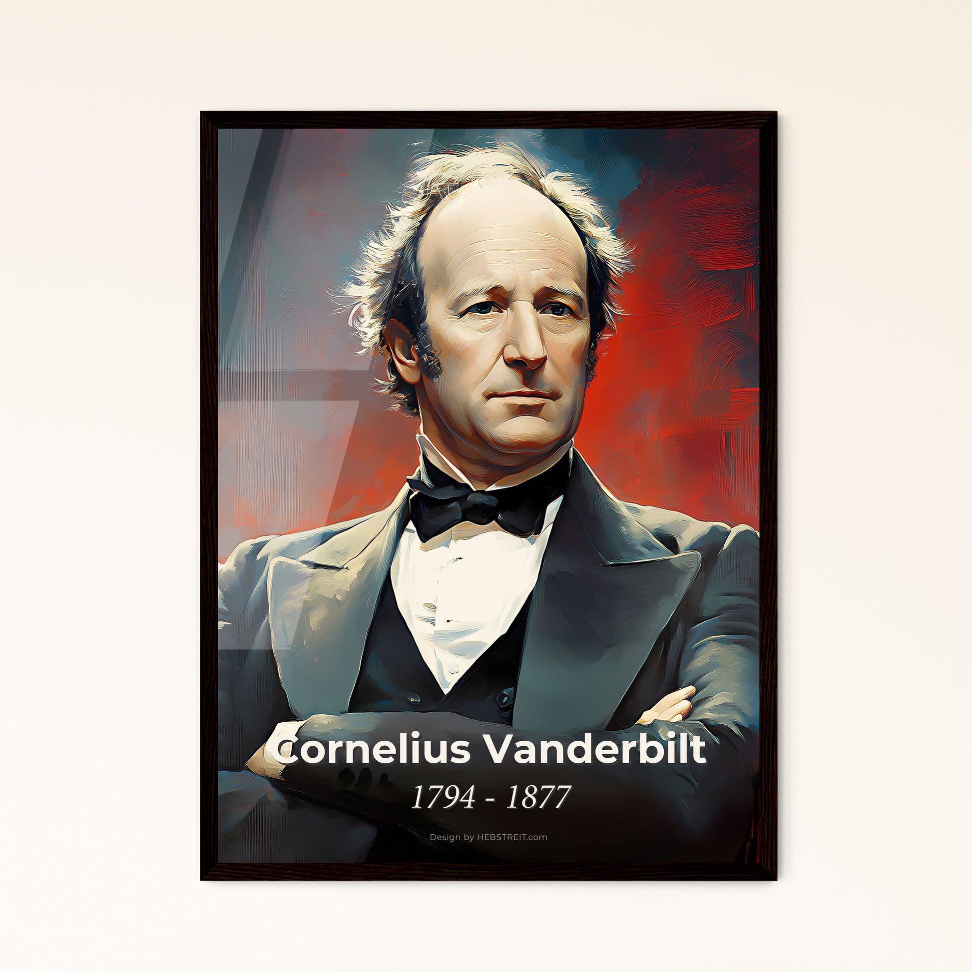 Portrait of Cornelius Vanderbilt Framed Print