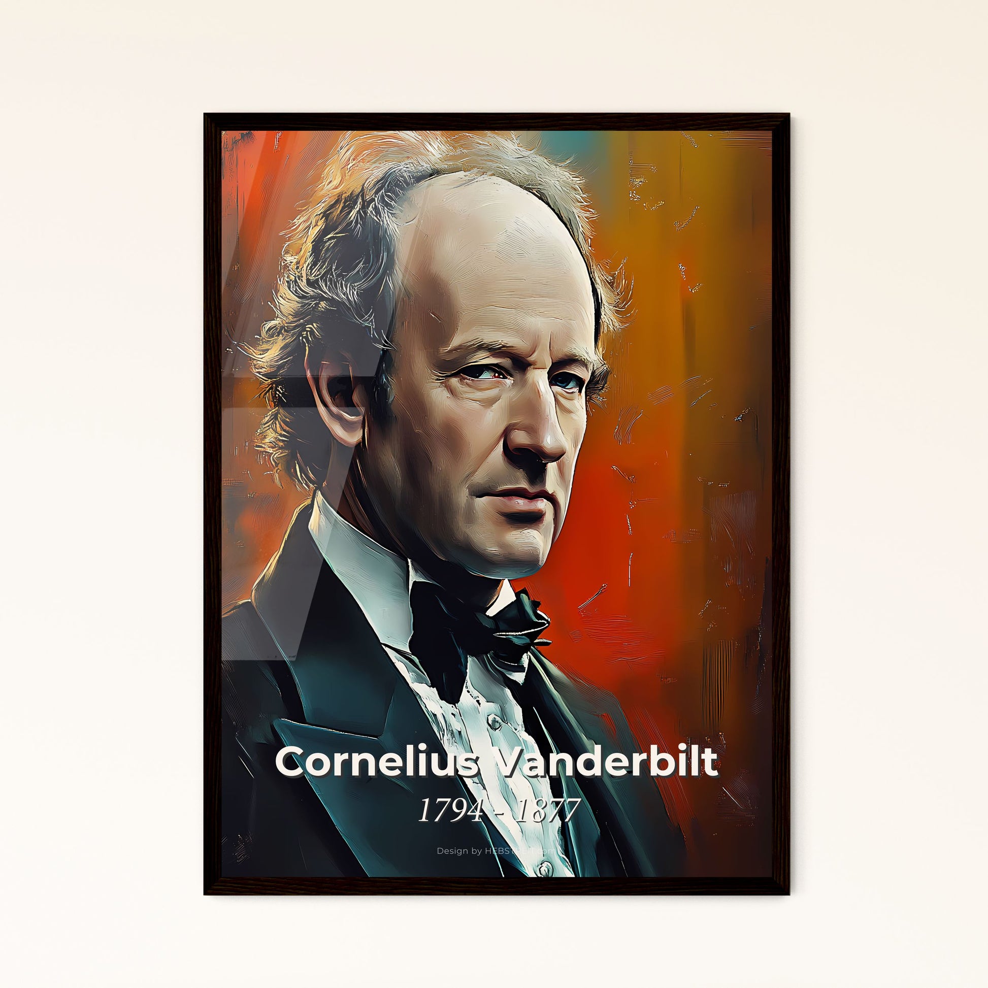 Portrait of Cornelius Vanderbilt Framed Print