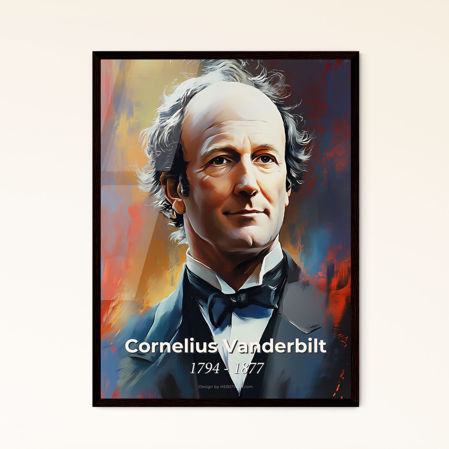 Portrait of Cornelius Vanderbilt Framed Print