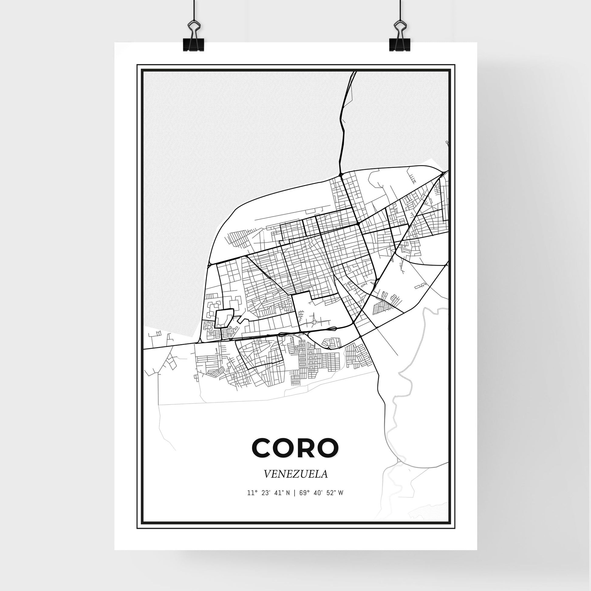 Coro Venezuela - Premium City Map Poster