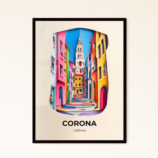Vivid Corona, California, Papercut Print
