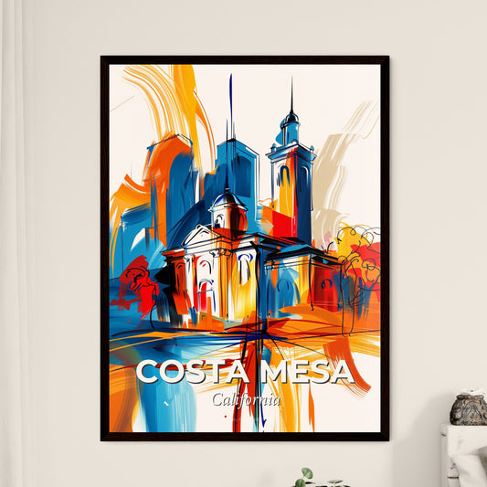 Vibrant Costa Mesa, California - A Painting Of A Building