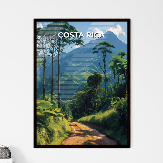 Colorful Art Painting - Depicting a Dirt Roa - Framed Art Print