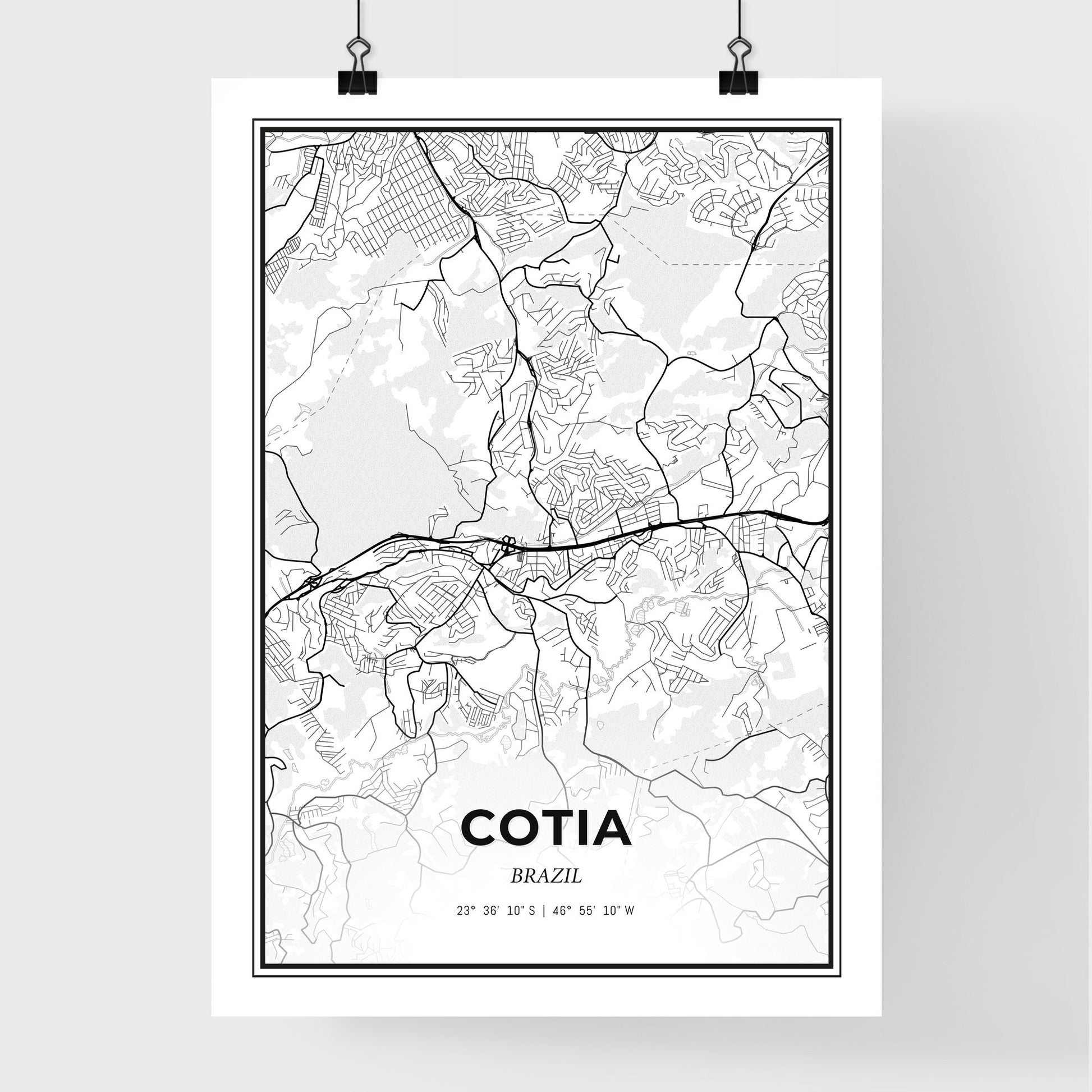 Cotia Brazil - Premium City Map Poster