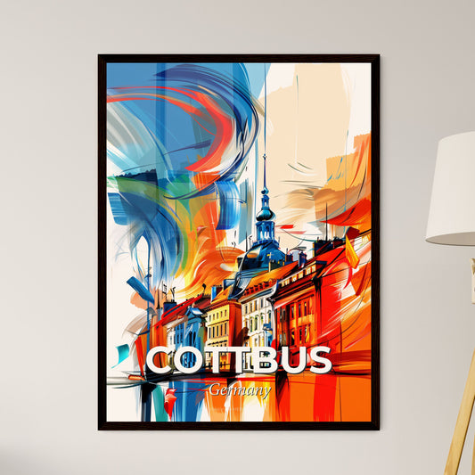 Vibrant Cottbus, Germany - A Painting Of A City