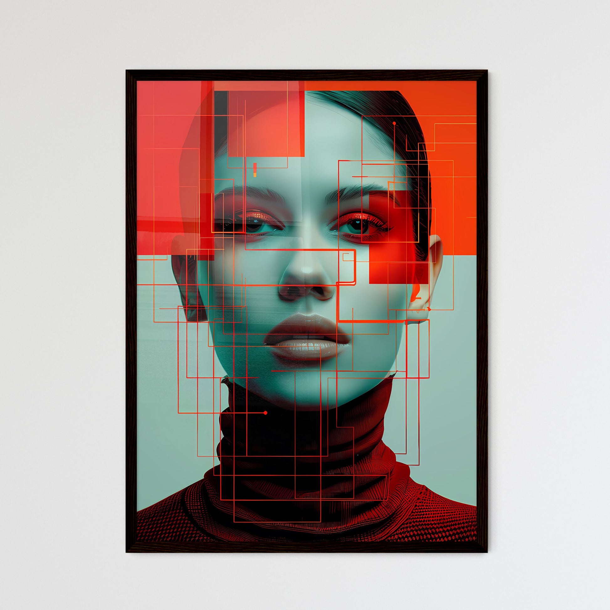 Fashion Magazine Cover - Framed Art Print