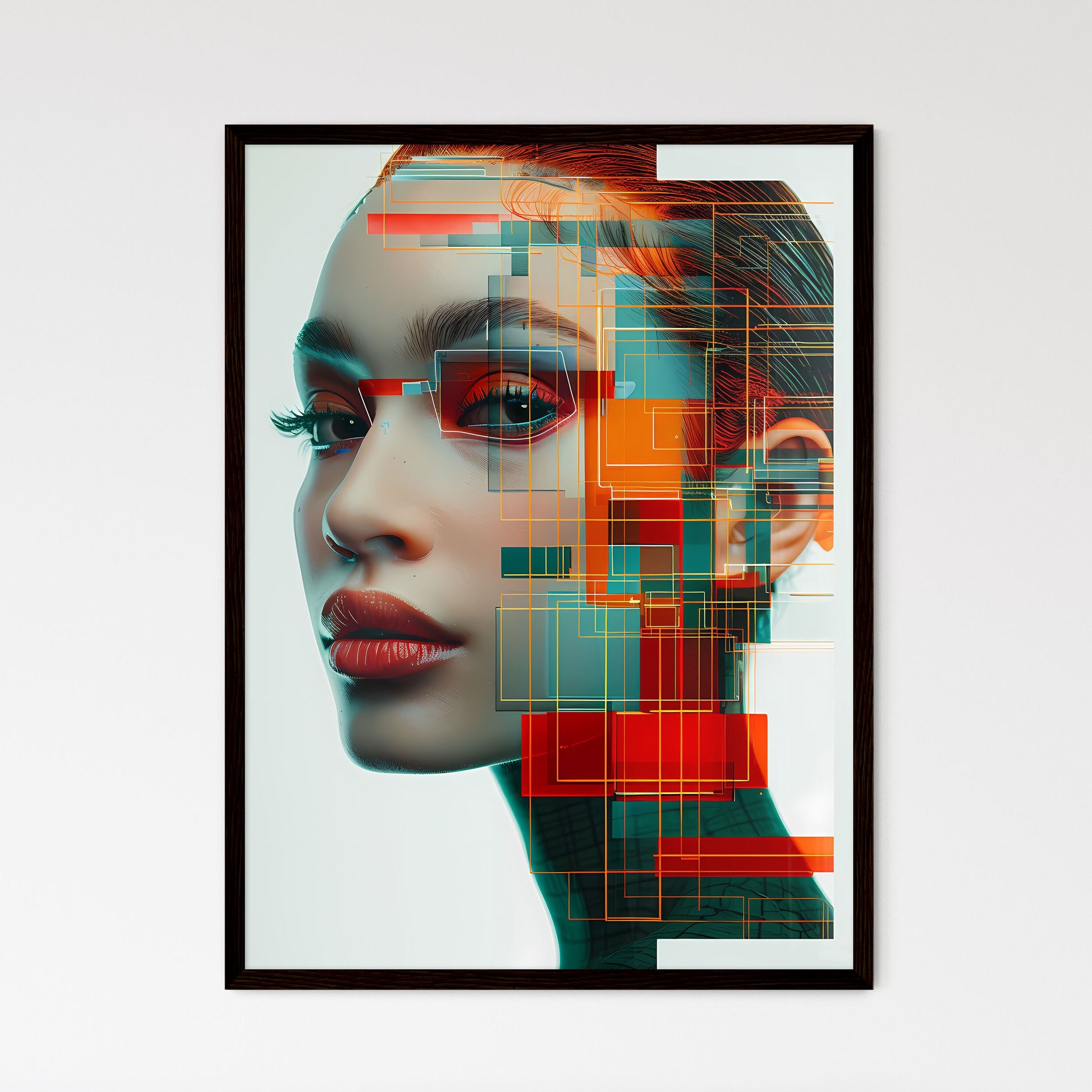 Vibrant Painting Showcase - Framed Art Print