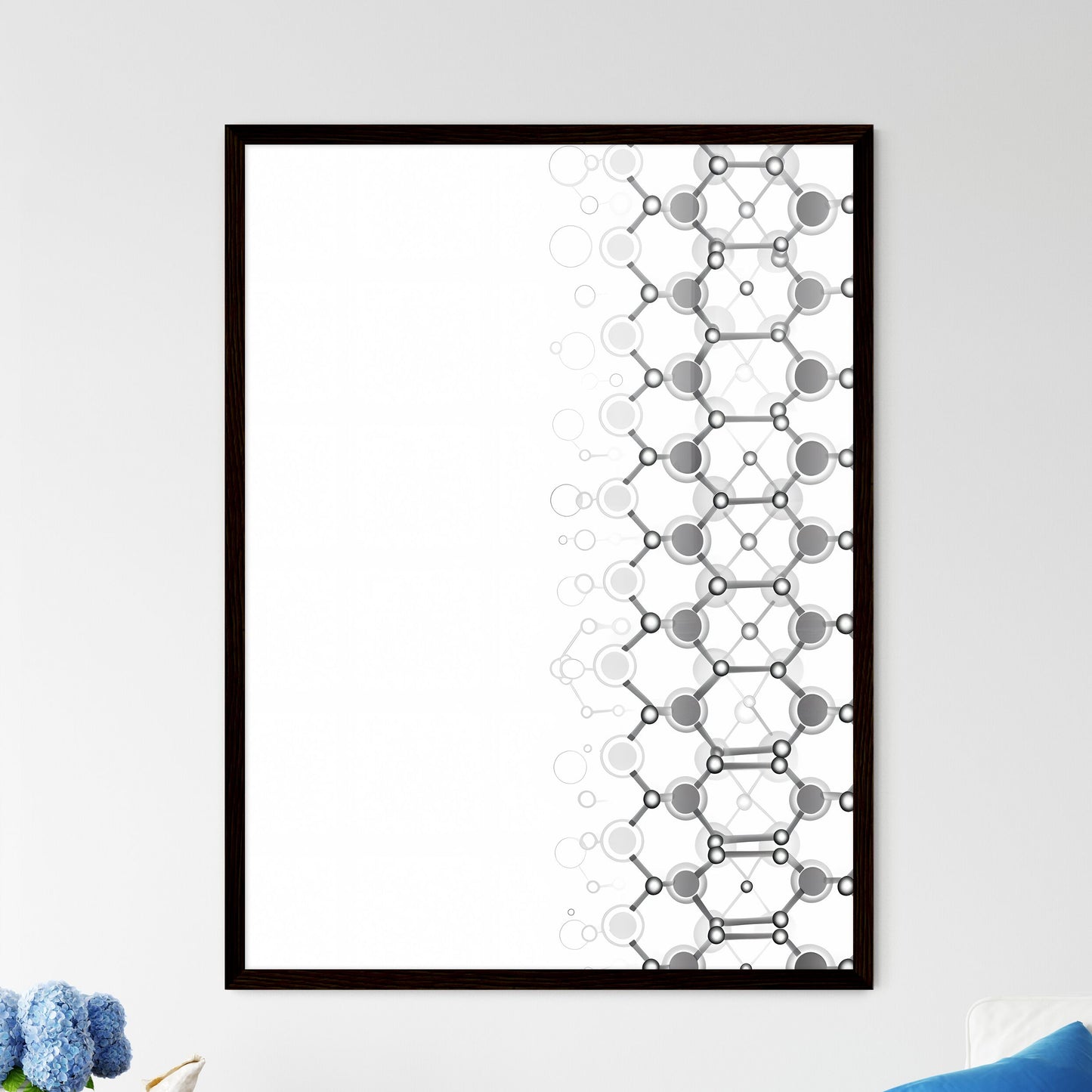 Vibrant Abstract Line Art - Framed Art Print