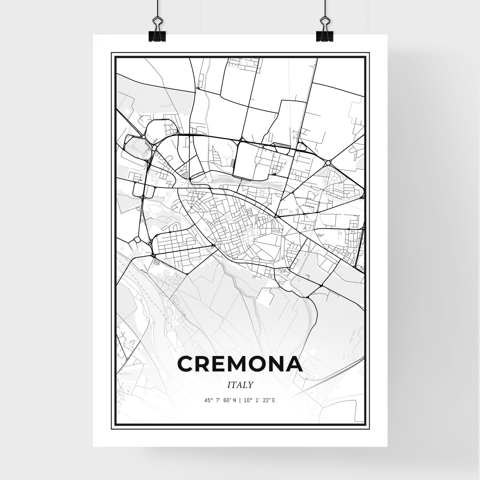 Cremona Italy - Premium City Map Poster