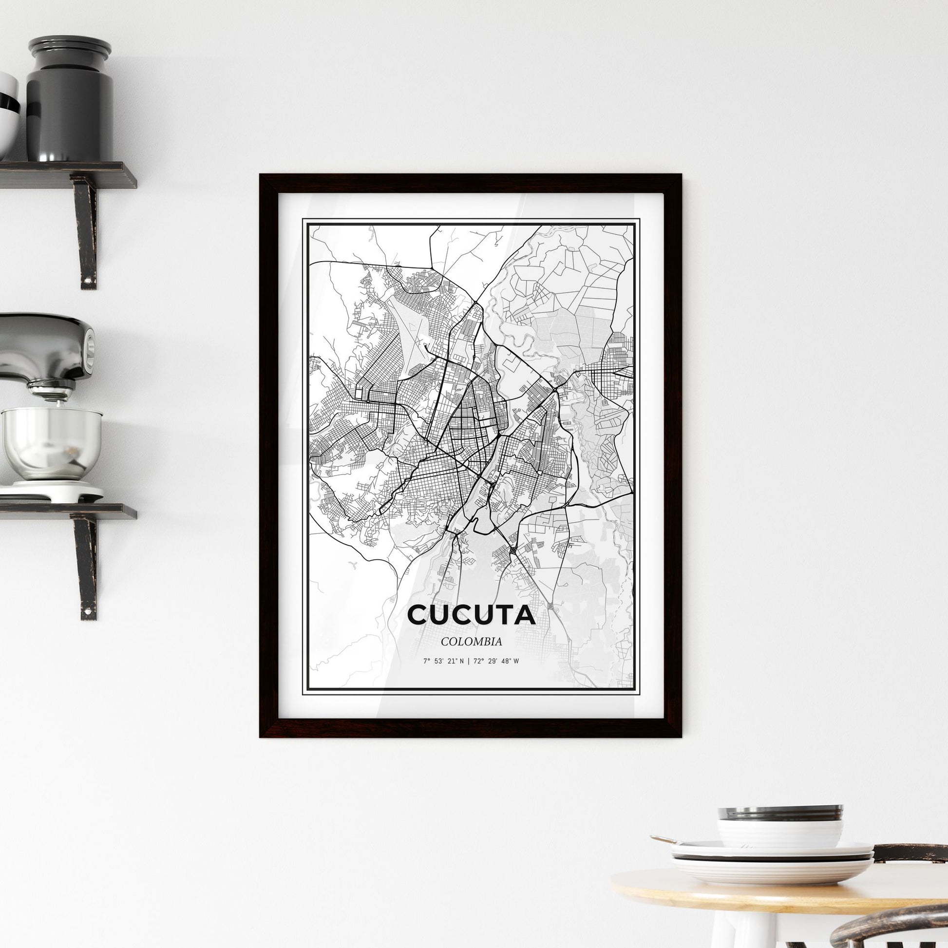 Cucuta Colombia - Minimal City Map