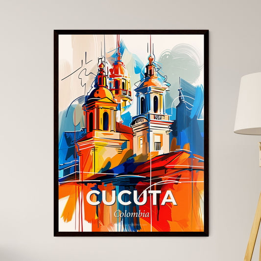 Vibrant Cucuta, Colombia - A Painting Of A Building