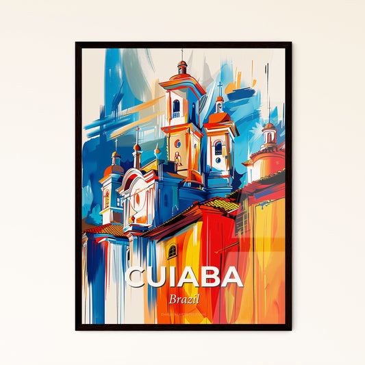 Vibrant Cuiaba, Brazil - A Painting Of A Building