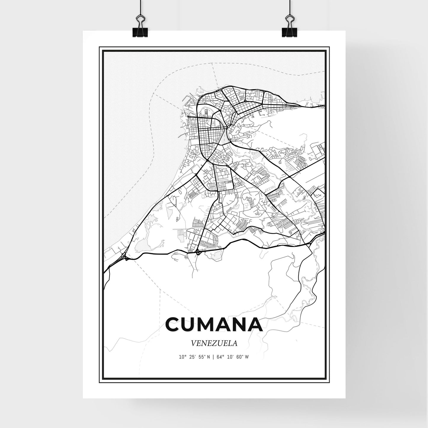 Cumana Venezuela - Premium City Map Poster