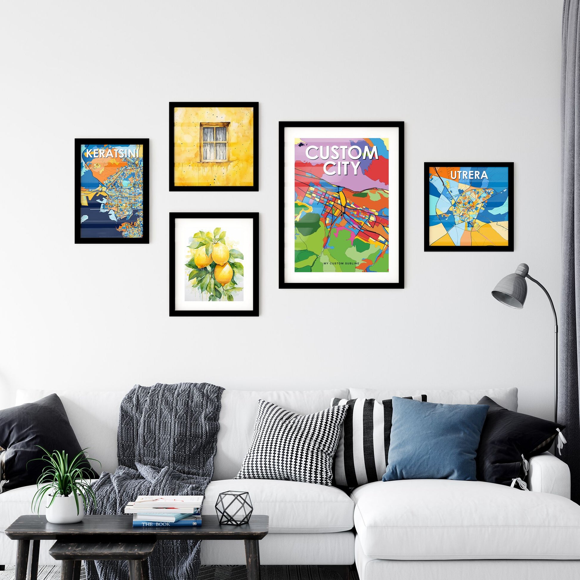 Custom VIBRANT CRAZY COLORFUL Map - Design your own map poster now!