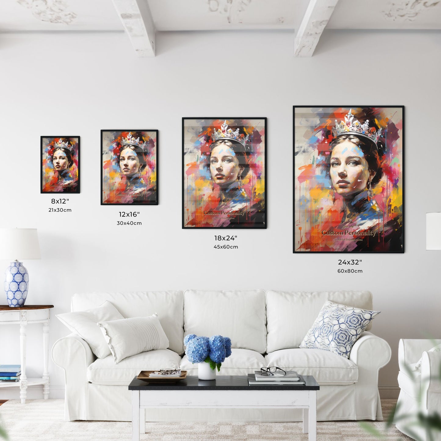 Custom Colorful Art Portrait - Let's design your personal print now!