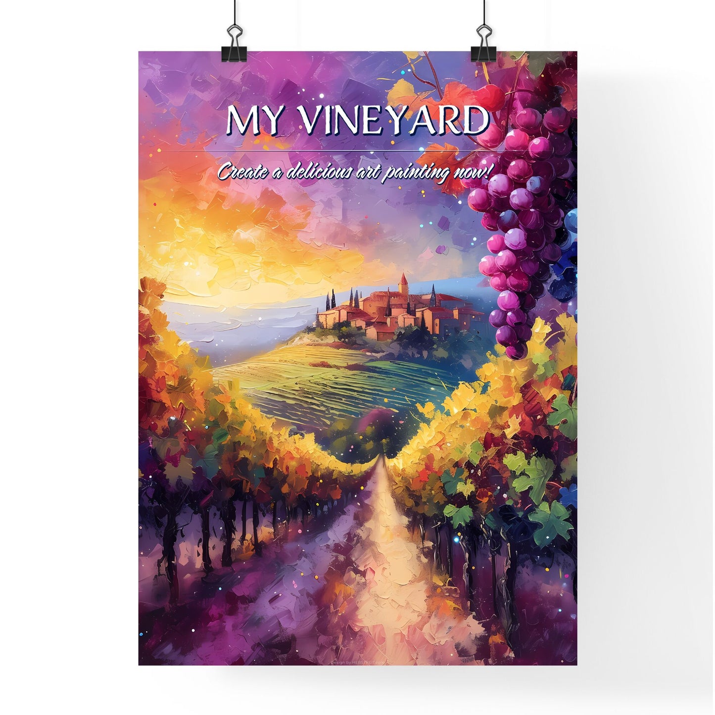 MY VINEYARD – Create a delicious art painting now!